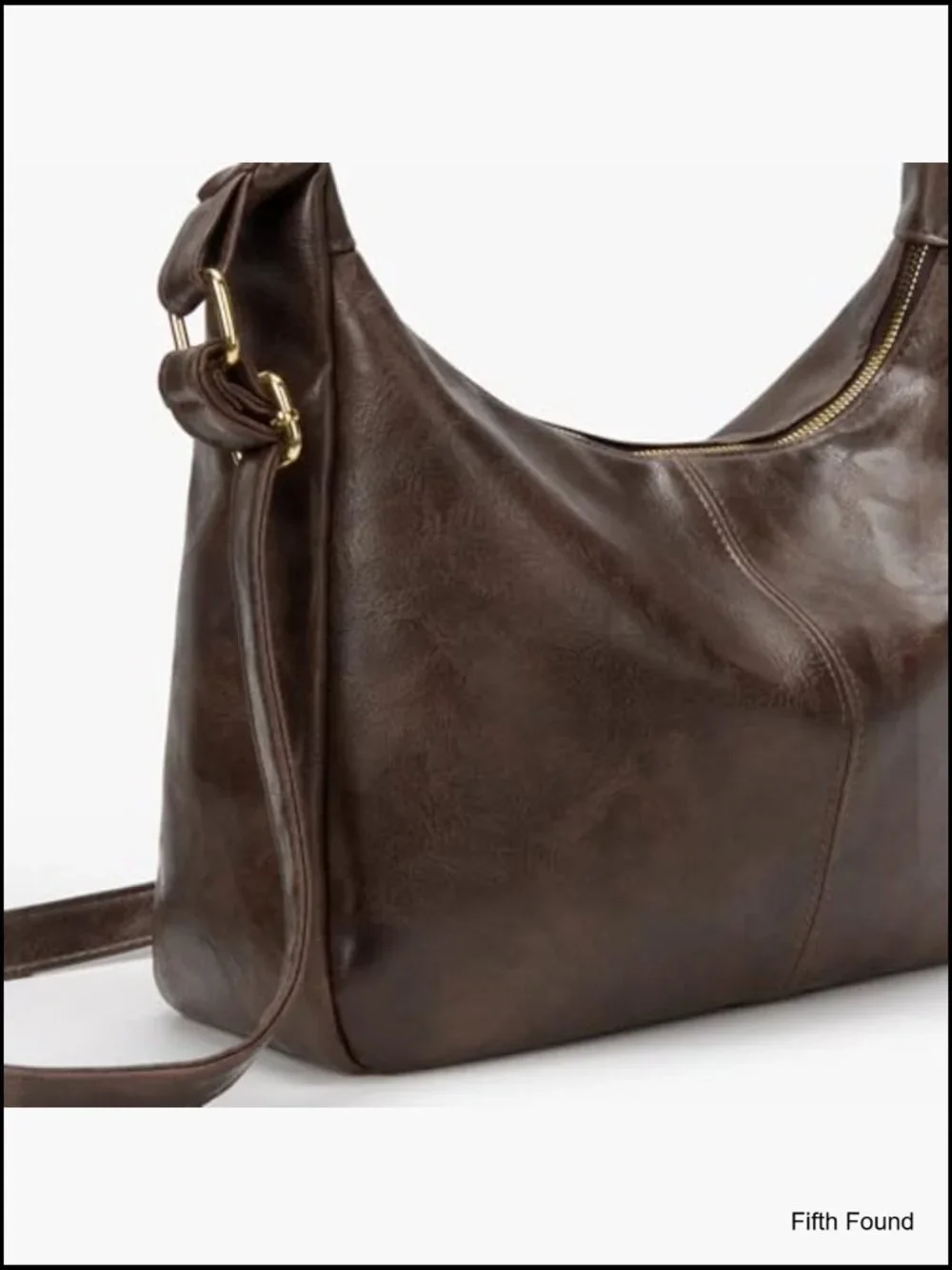 Slouchy Hobo Shoulder Bag Large Capacity Faux Leather Crossbody Tote